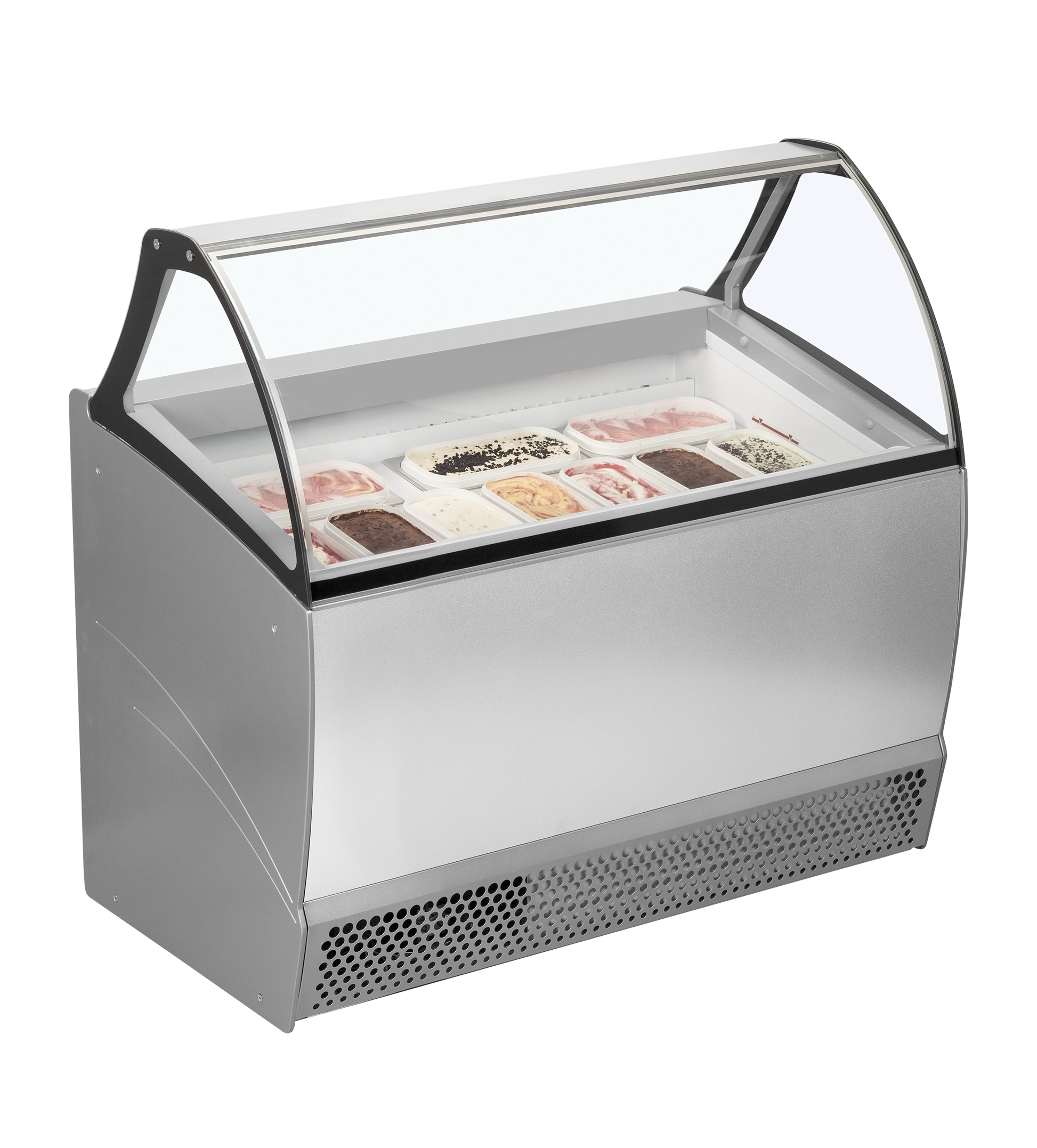 Ventilated Scoop Ice Cream Display, 255L, -20/-14°C