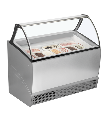 Ventilated Scoop Ice Cream Display, 255L, -20/-14°C