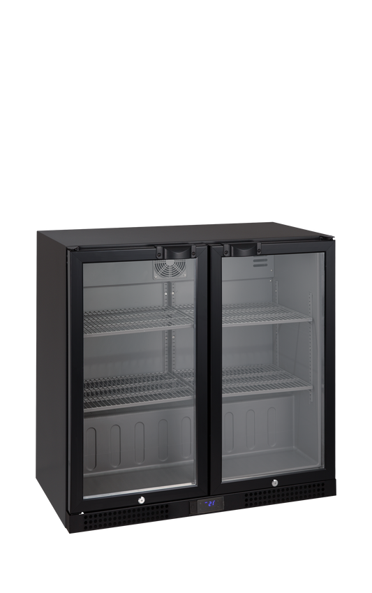 Tefcold Backbar Cooler DB202H, 2 Hinged Glass Doors, 184.5 L, product photo