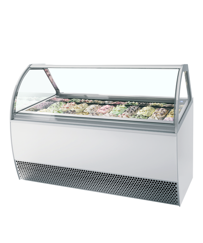 Ventilated Scoop Ice Cream Display, 201L, -20/-14°C