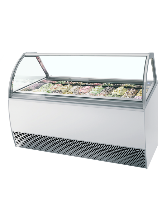 Ventilated Scoop Ice Cream Display, 201L, -20/-14°C