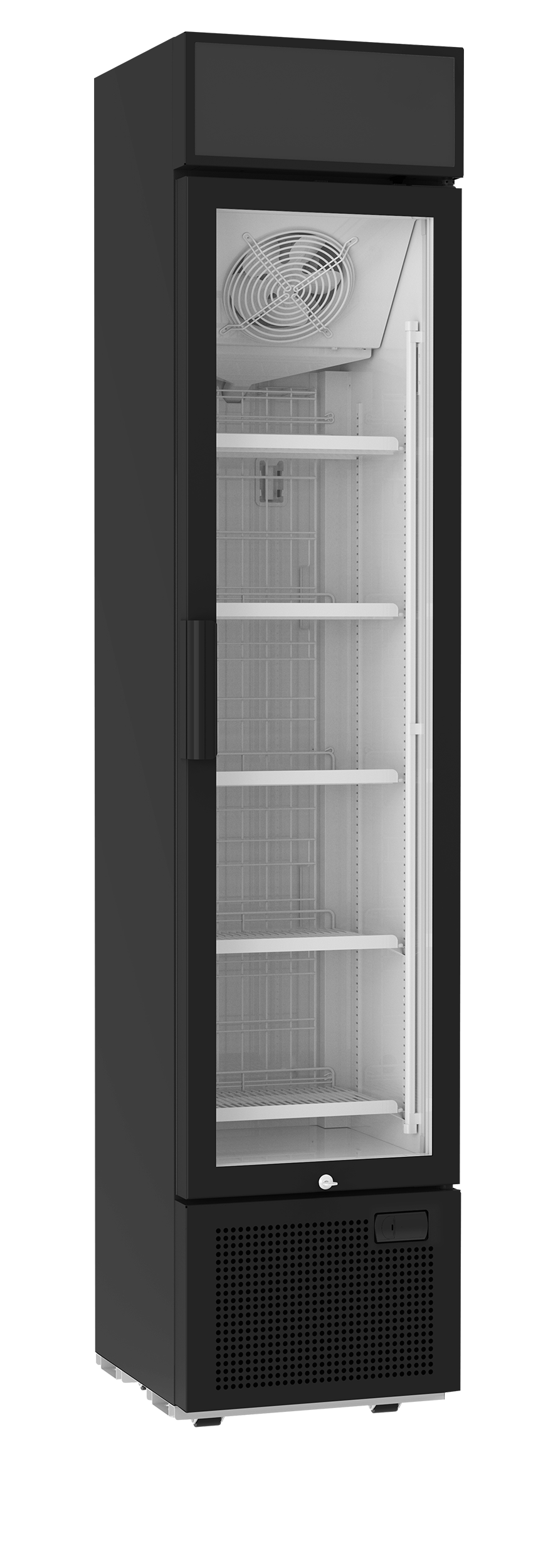 Slim Display Freezer, 113L, -23/-12°C