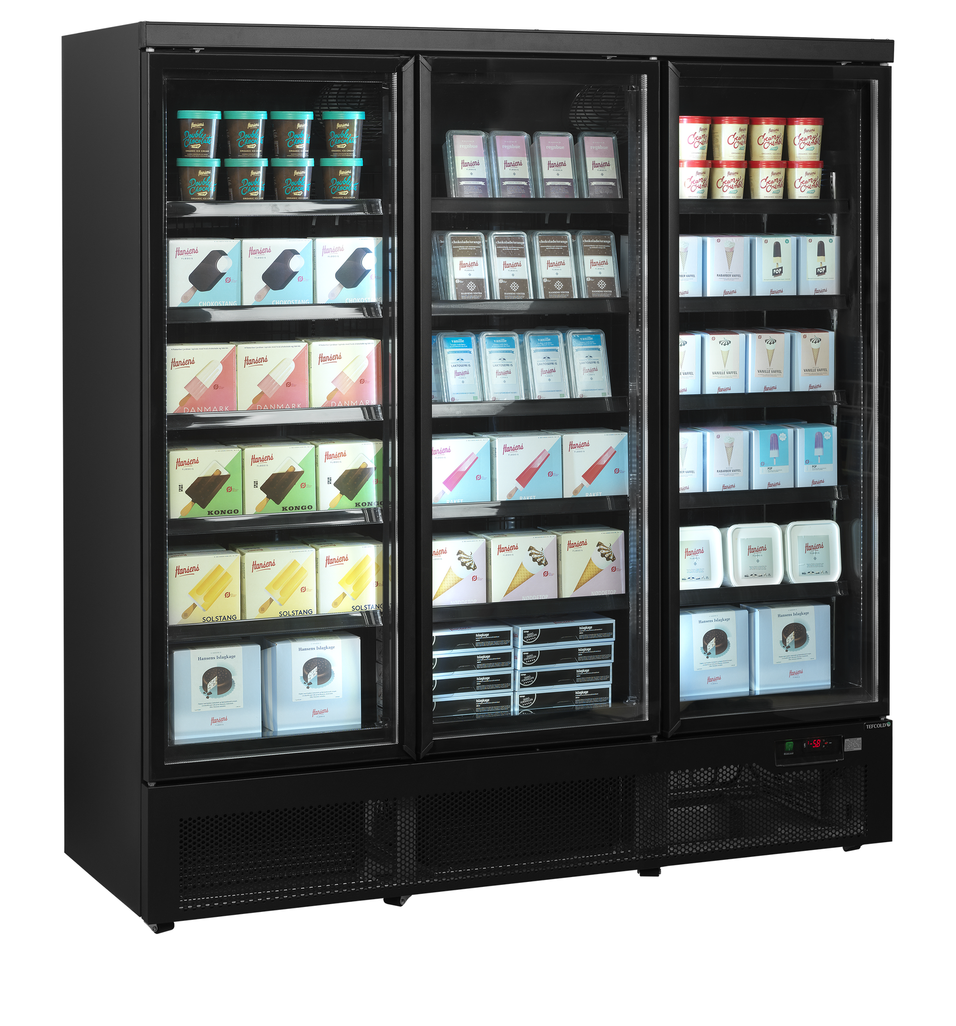Display Freezer, 1090L, -18/-22°C