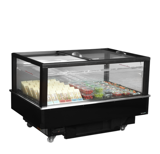 Black impulse cooler/freezer, 320L, -18/+5°C