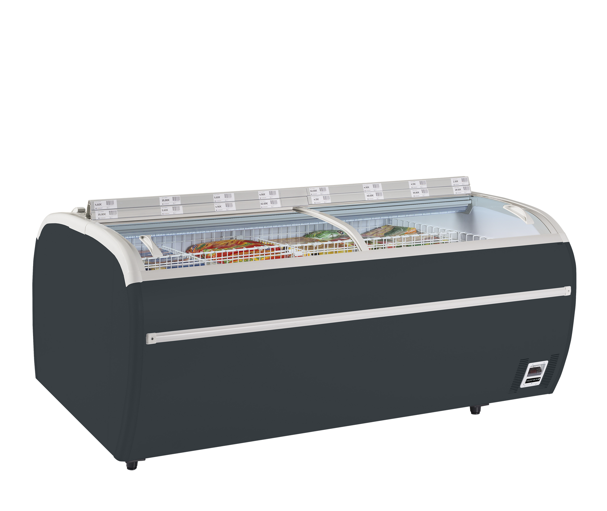 Antracite Supermarket Freezer, 1255L, -24/-18°C