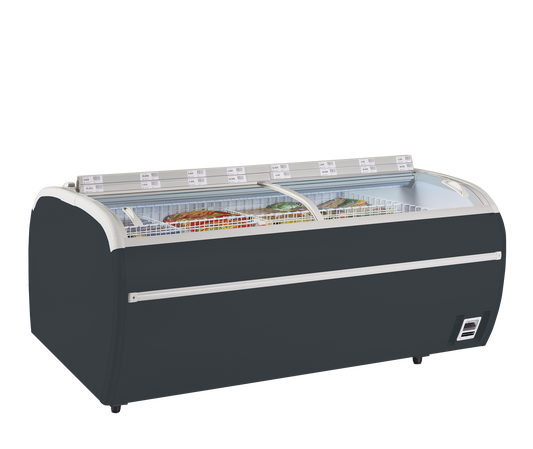 Antracite Supermarket Cooler/Freezer, 1255L, -24/'-18 / -1°C