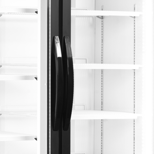 2-door display cooler with canopy, 645L, +2/+10°C