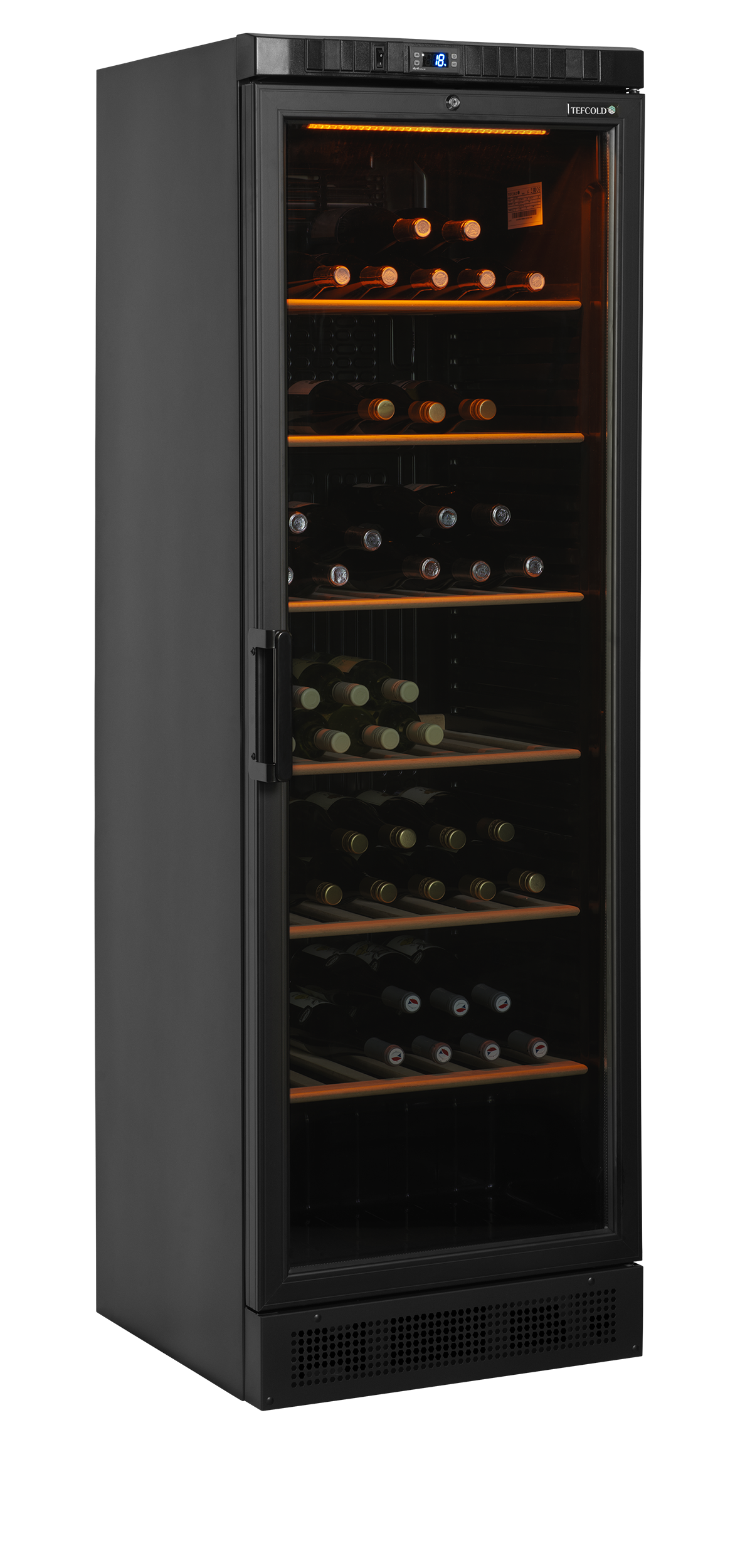 Display Cooler Suitable for Wine, 350L, +1/+18°C
