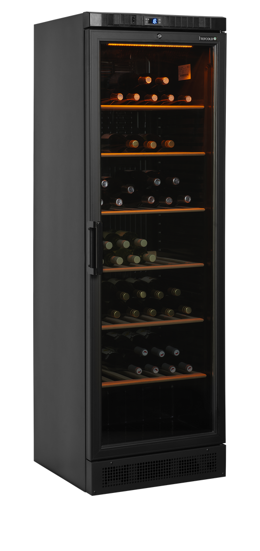 Display Cooler Suitable for Wine, 350L, +1/+18°C
