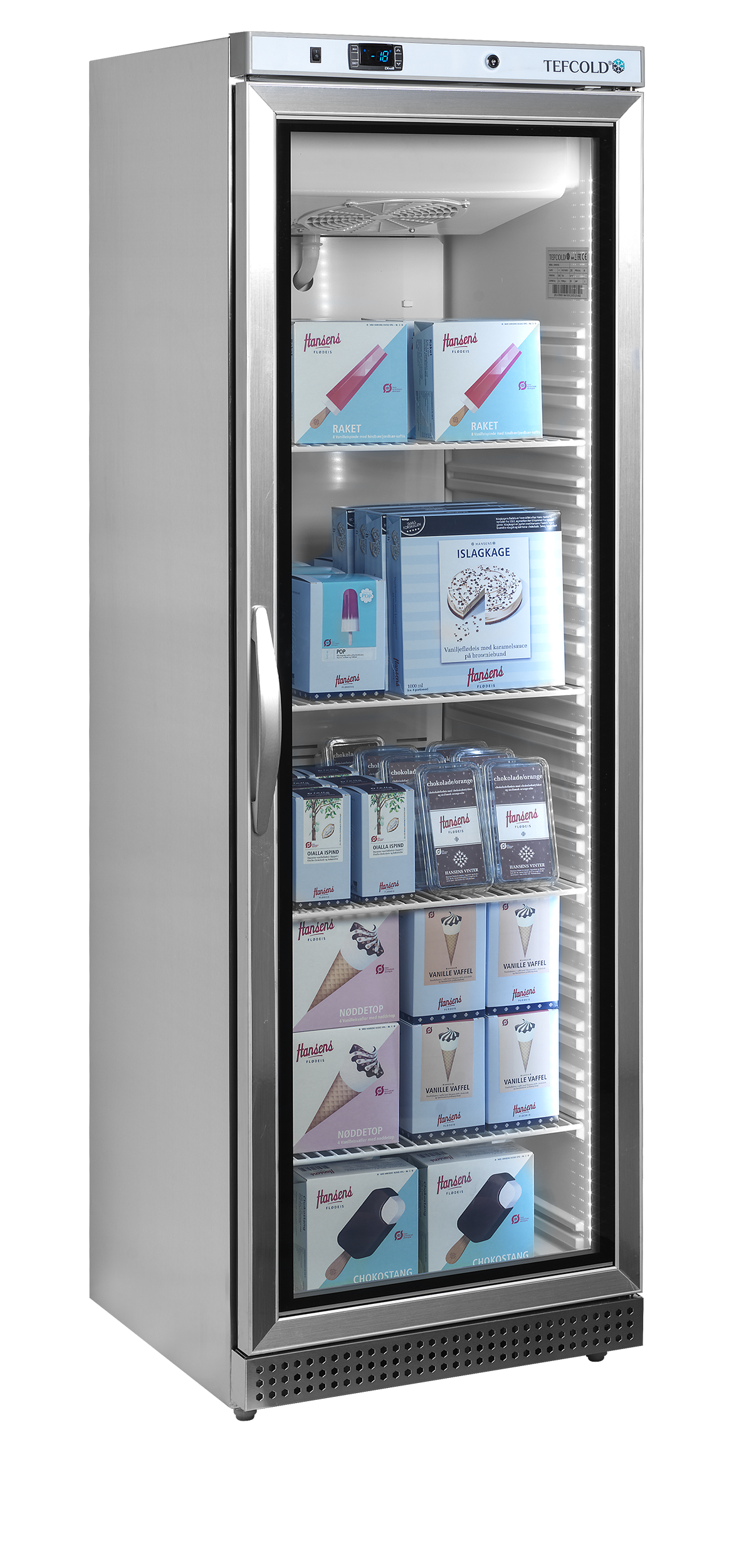 Display Freezer, 340L, -24/-10°C