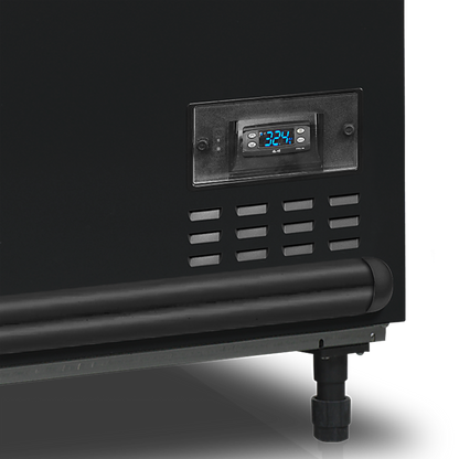 Black Supermarket Cooler / Freezer, 584L, -24/'-18 / -1°C