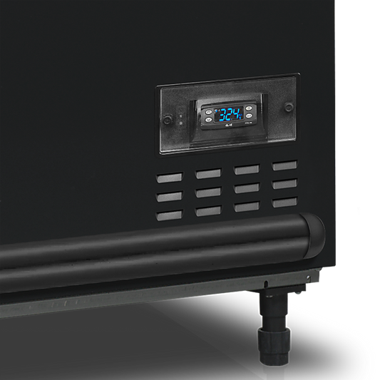 Black Supermarket Cooler / Freezer, 584L, -24/'-18 / -1°C
