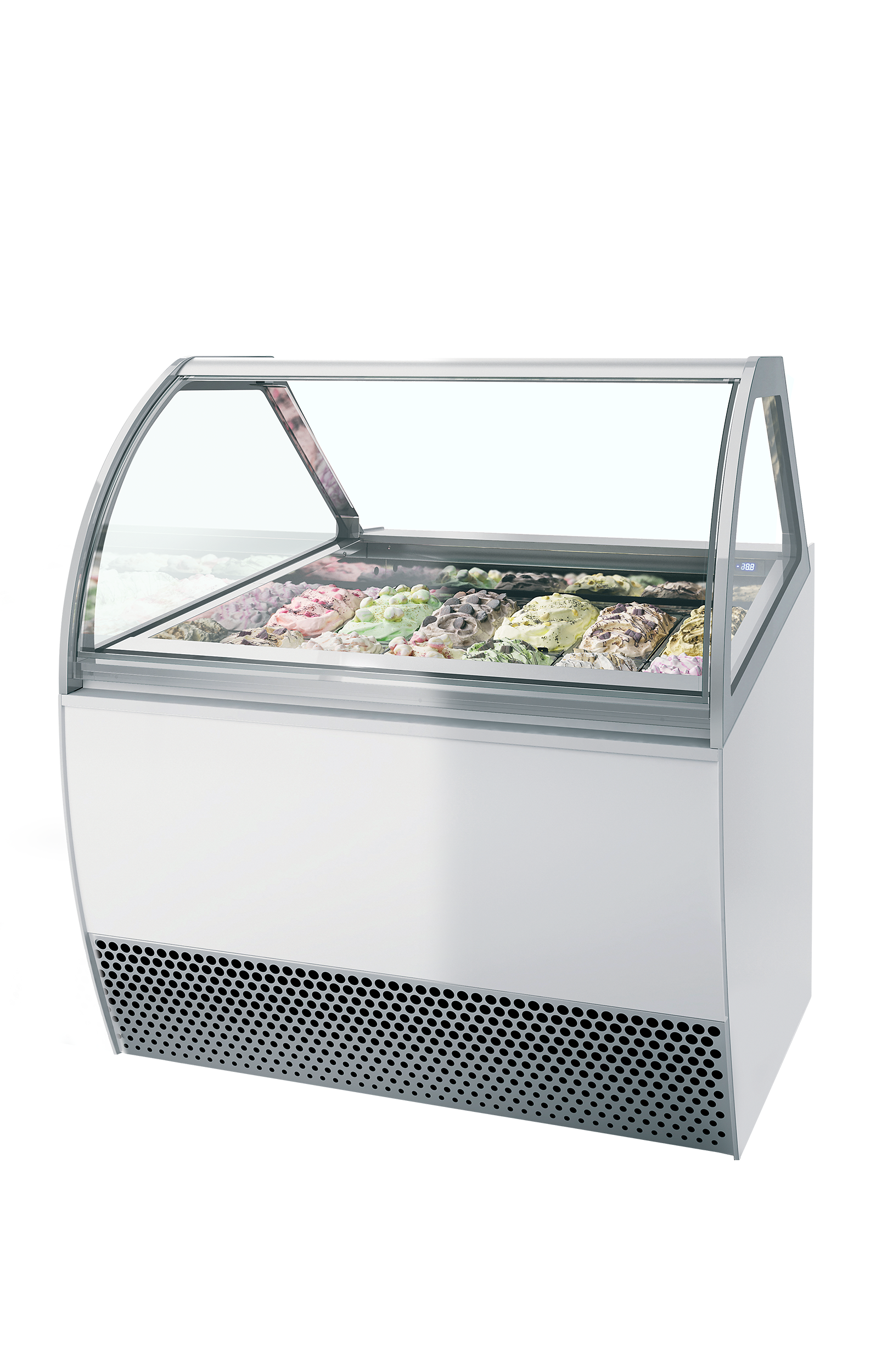 Ventilated Scoop Ice Cream Display, 118L, -20/-14°C