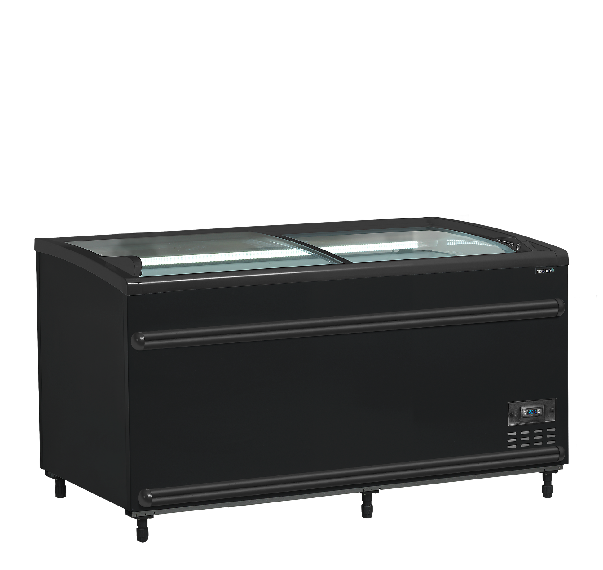 Black Supermarket Cooler / Freezer, 422L, -24/'-18 / -1°C