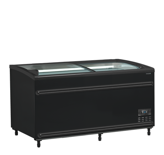 Black Supermarket Cooler / Freezer, 422L, -24/'-18 / -1°C