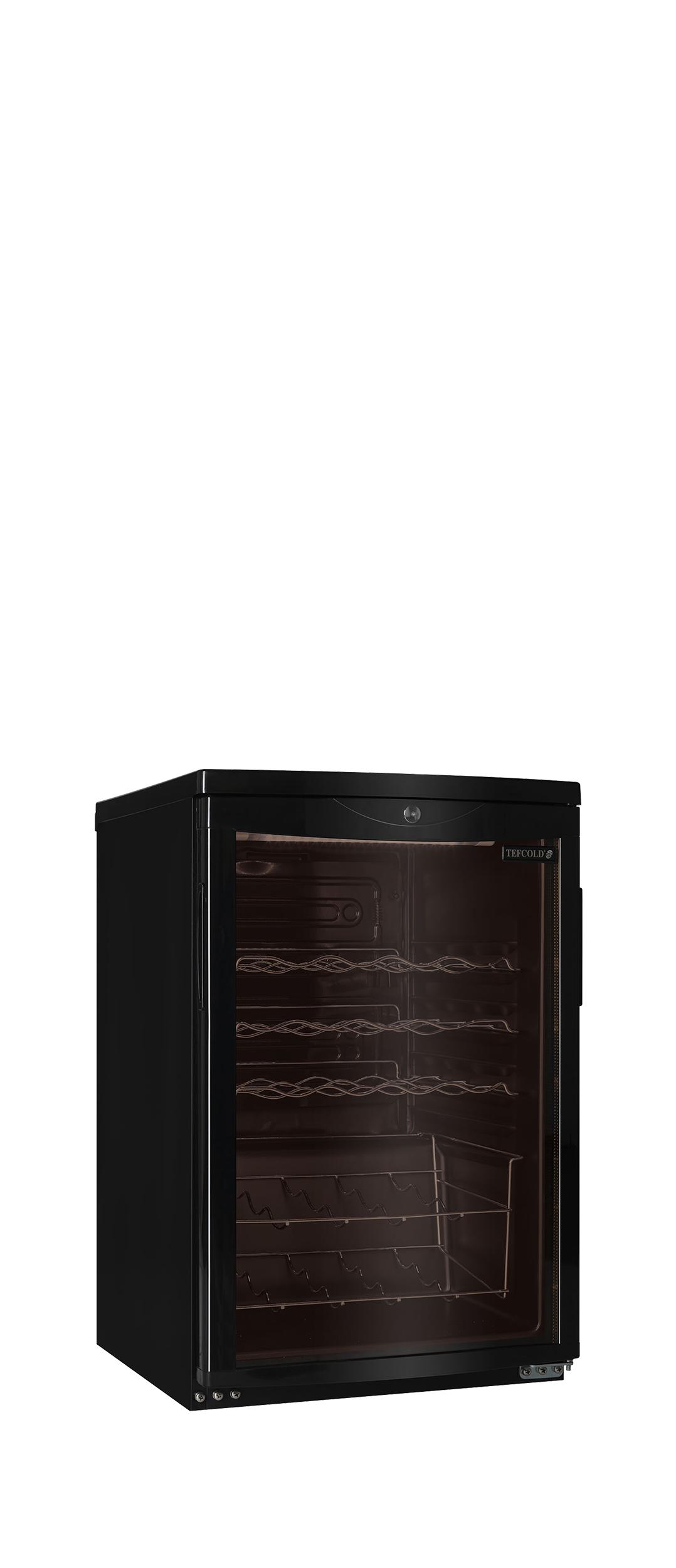 Black Undercounter Wine Cooler, 85L, +2/+10°C