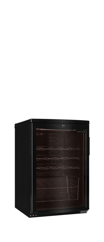 Black Undercounter Wine Cooler, 85L, +2/+10°C