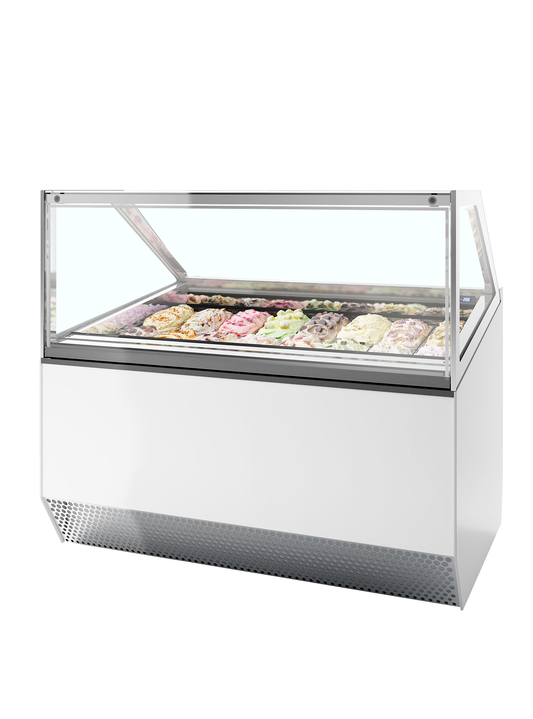 Ventilated Scoop Ice Cream Display, 160L, -20/-14°C