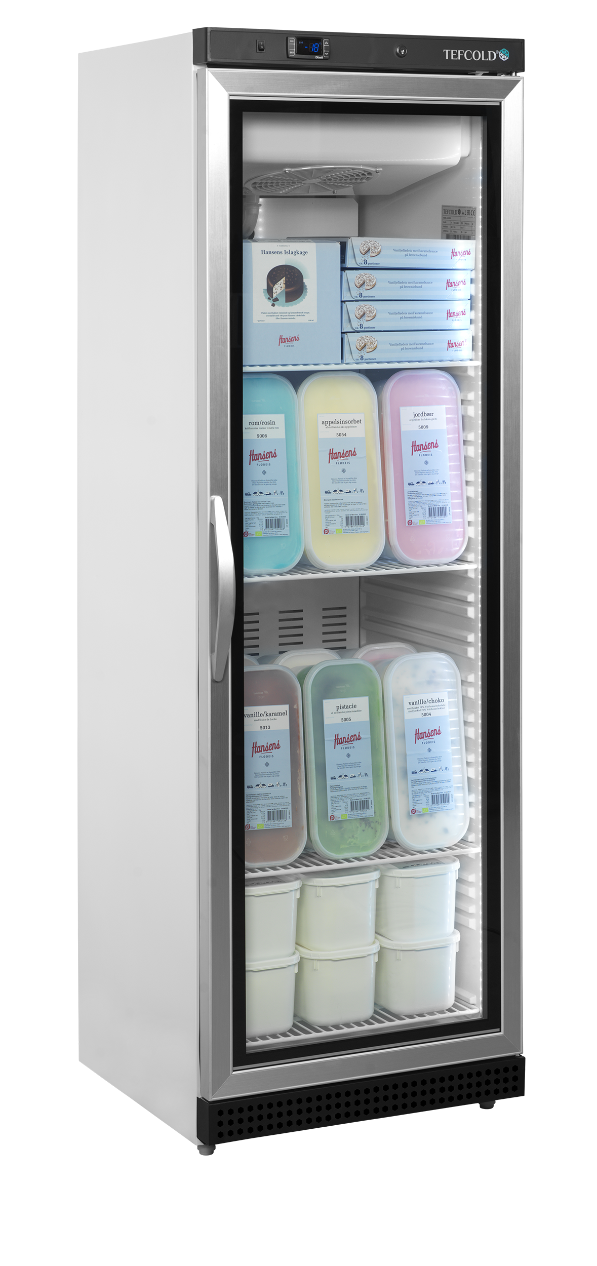 Display Freezer, 340L, -24/-10°C