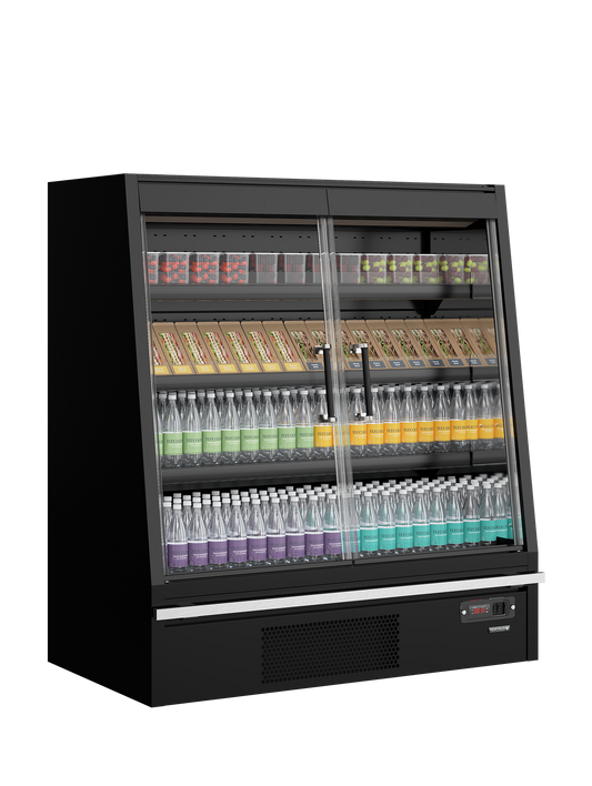 Tefcold Low-Height Multideck Galaxy+ GPL14FGD Black / DF, 360 L, image 2