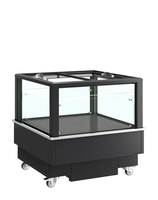 Black impulse cooler/freezer, 213L, -18/+5°C