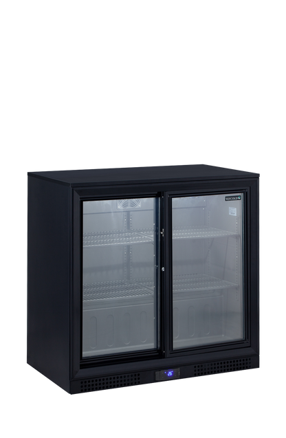 Tefcold Backbar Cooler DB202S, 2 Sliding Glass Doors, 187 L, product photo