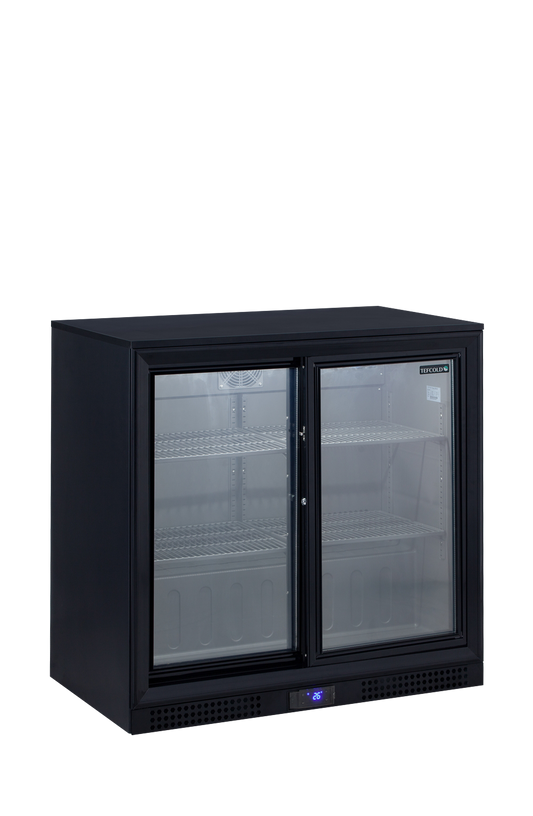 Tefcold Backbar Cooler DB202S, 2 Sliding Glass Doors, 187 L, product photo