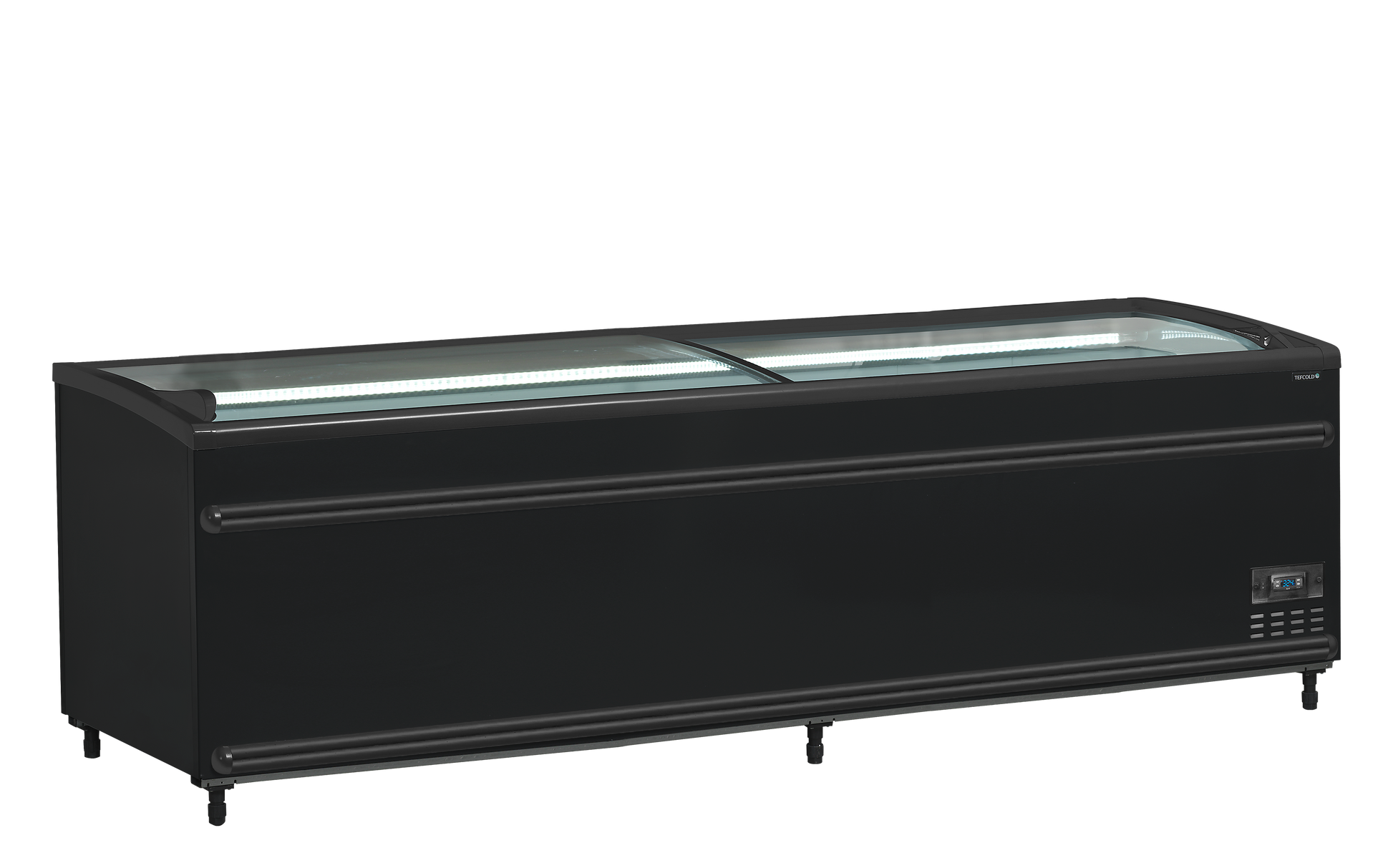 Black Supermarket Cooler / Freezer, 718L, -24/'-18 / -1°C