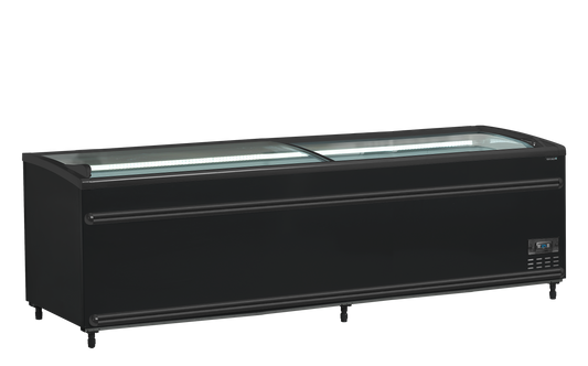 Black Supermarket Cooler / Freezer, 718L, -24/'-18 / -1°C