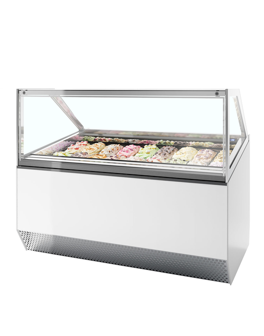 Ventilated Scoop Ice Cream Display, 181L, -20/-14°C