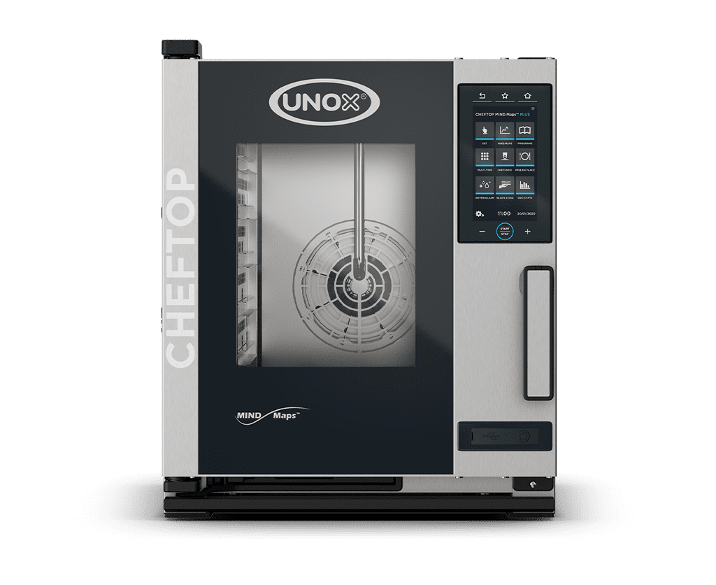 Unox CHEFTOP MIND.Maps PLUS COMPACT XECC-0513-EPRM combi oven, front view