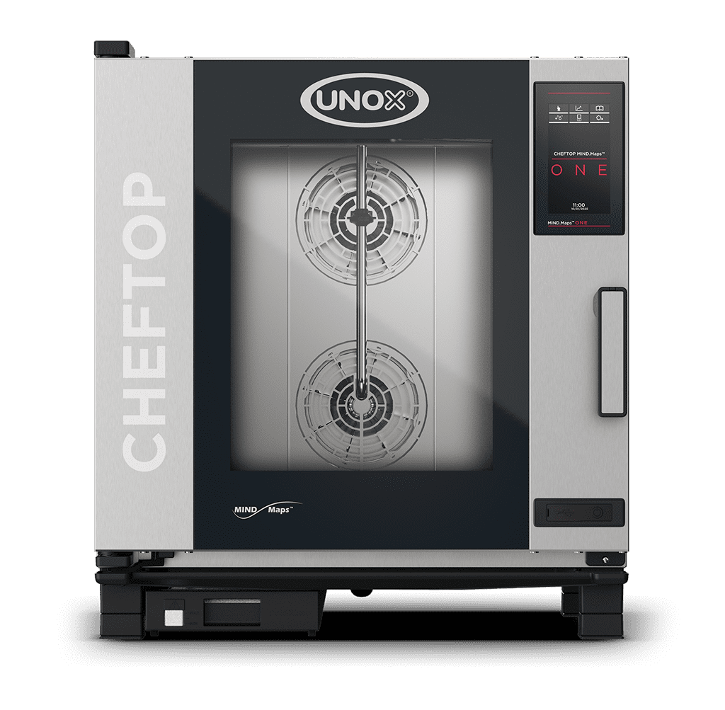 Unox CHEFTOP MIND.Maps ONE XEVC-0711-E1RM combi oven, front view