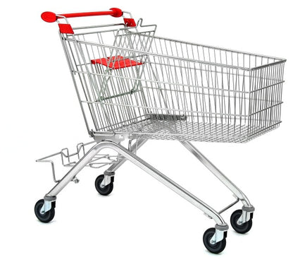 Damix Shopping Trolley Avant 185P with Multi-Pack Shelf, 178 L — front three-quarter view