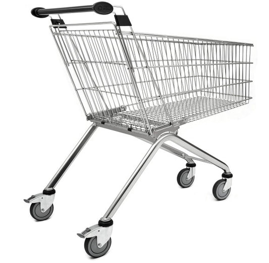 Damix Shopping Trolley Avant 185P with Multi-Pack Shelf, 178 L — side view