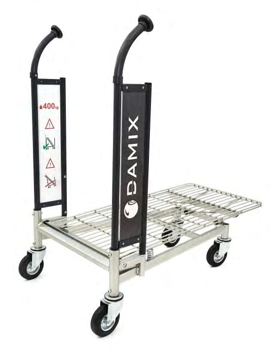 Damix Transport Trolley Carry 100ZR, Full Platform, 300 kg — full platform trolley, side view
