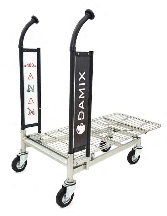 Damix Transport Trolley Carry 100ZR, Full Platform, 300 kg — full platform trolley, side view