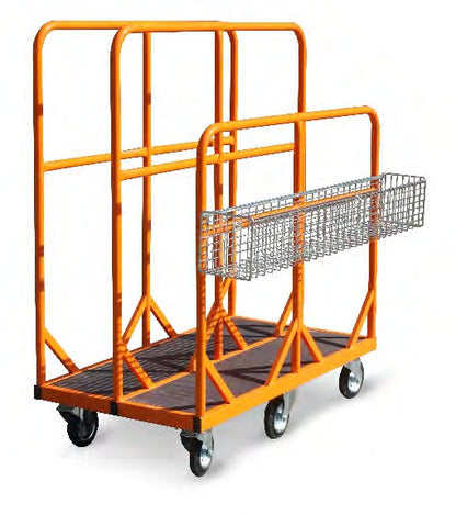 Damix Panel Transporter Carry WP3, 300 kg — with optional wire basket