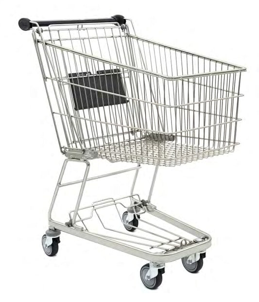 Damix Shopping Trolley Classic 110, 110 L, 140 kg — side view showing the bottom shelf