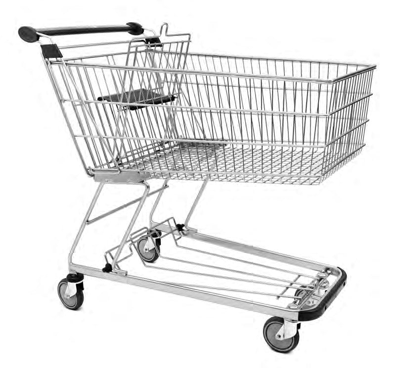 Damix Shopping Trolley Classic 155, 143 L, 183 kg — front three-quarter view