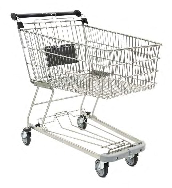 Damix Shopping Trolley Classic 185, 178 L, 228 kg — side view showing the bottom shelf