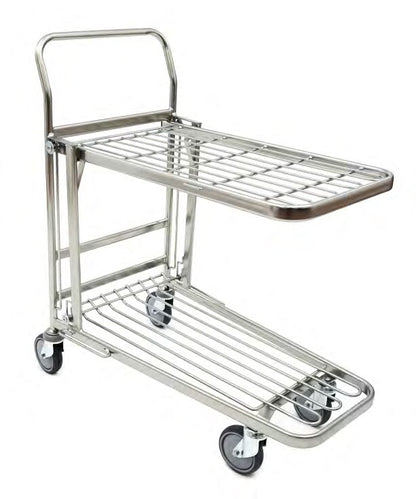 Damix Transport Trolley Ergo Light, 300 kg — view with the shelf folded down