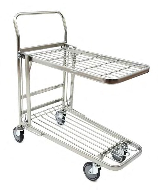 Damix Transport Trolley Ergo Light, 300 kg — view with the shelf folded down