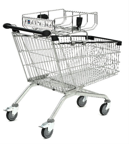 Damix FIX Basket for Toddler Carrier, 15 kg — basket fitted to a trolley