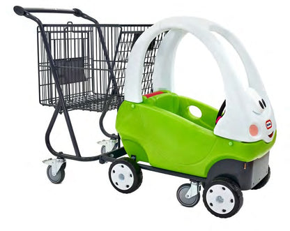 Damix Kids' Car Shopping Trolley Kid-Car, 110 L — three-quarter view