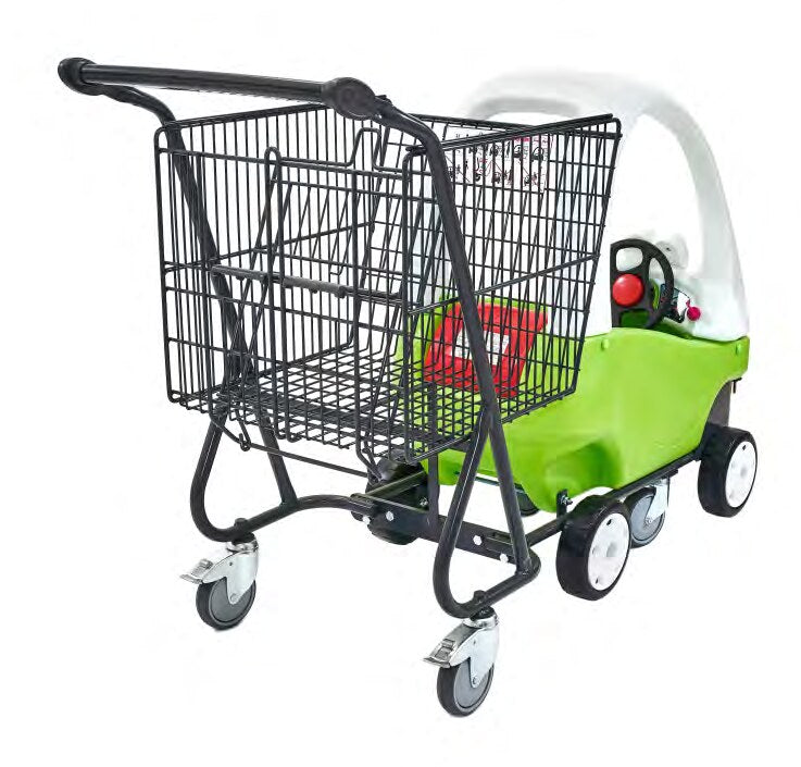 Damix Kids' Car Shopping Trolley Kid-Car, 110 L — rear three-quarter view