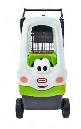 Damix Kids' Car Shopping Trolley Kid-Car, 110 L — front view of the car section