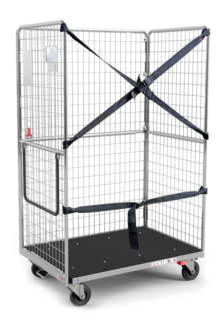 Damix Folding Roll Container KL-SL 1200x800x1950 mm, 400 kg — roll container, front view