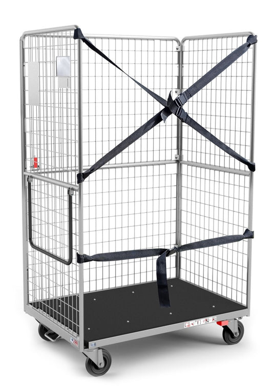 Damix Folding Roll Container KL-SL 1200x800x1950 mm, 400 kg — roll container, front view
