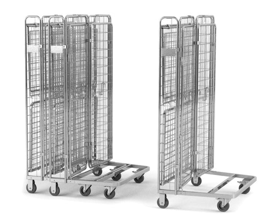 Damix Folding Roll Container KLS 1200x800x2000 mm, 500 kg — double doors detail