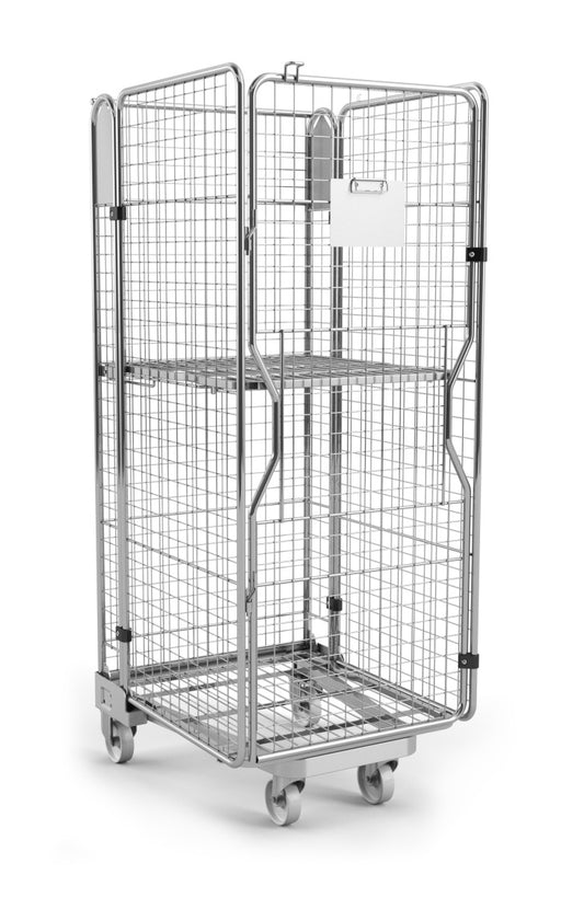 Damix Folding Roll Container KLS-3, 700x800x1900 mm, 450 kg — roll container, front view